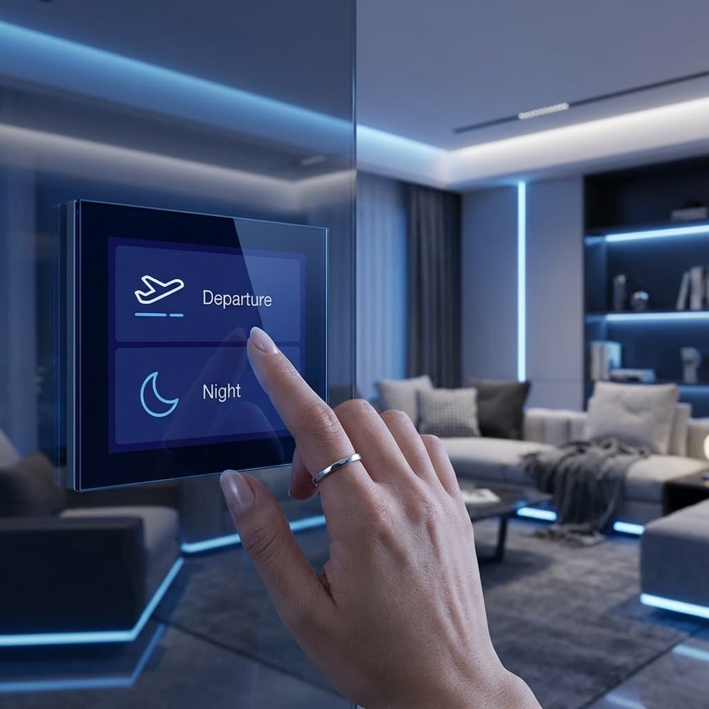 Scénarios domotiques et interface tactile